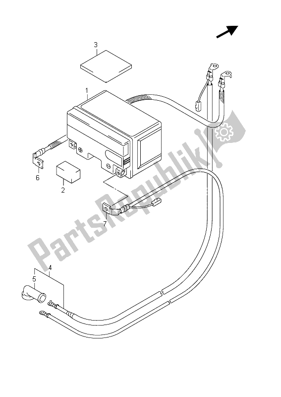 Todas as partes de Bateria (an400 E19) do Suzuki Burgman AN 400 AZA 2011