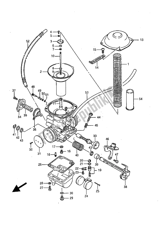 Toutes les pièces pour le Carburateur du Suzuki LS 650P Savage 1994