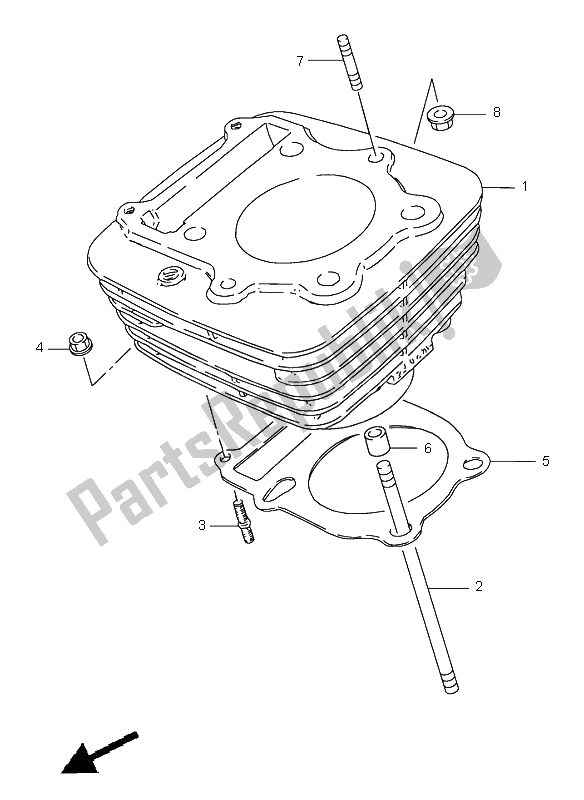 Wszystkie części do Cylinder Suzuki GN 250E 1998