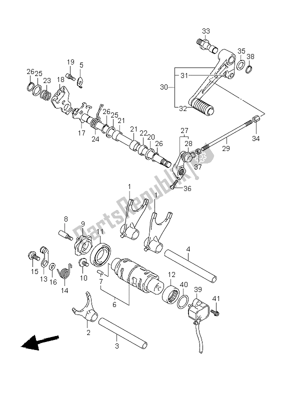 Toutes les pièces pour le Changement De Vitesse du Suzuki GSR 600 2006