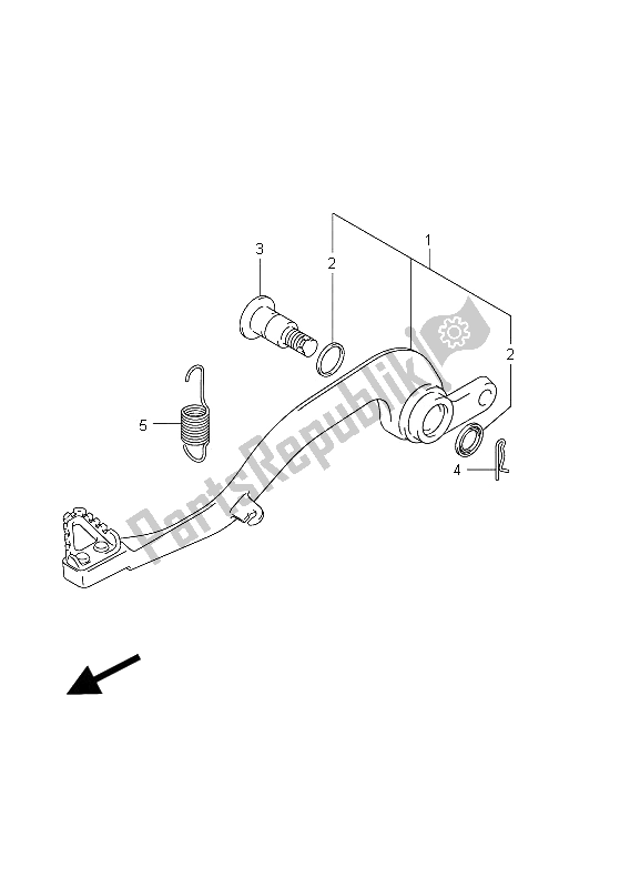 Toutes les pièces pour le Pédale De Frein du Suzuki RM Z 250 2011