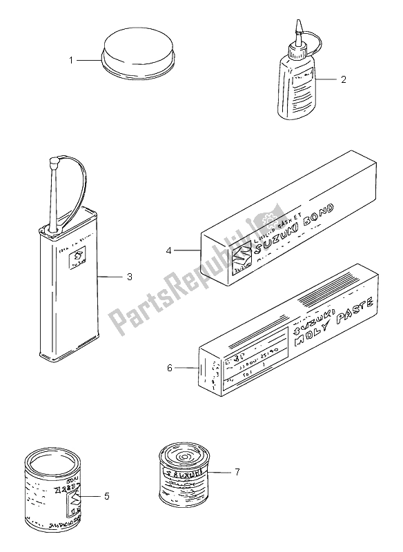 Tutte le parti per il Opzionale del Suzuki GSX 600F 1998