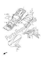 pára-choque traseiro (gsx-r600uf)
