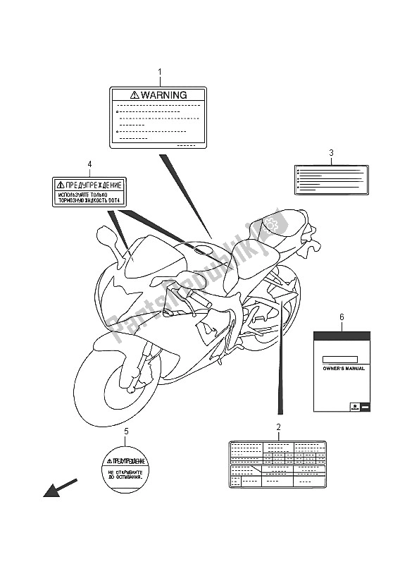 All parts for the Label (gsx-r600) of the Suzuki GSX R 600 2016