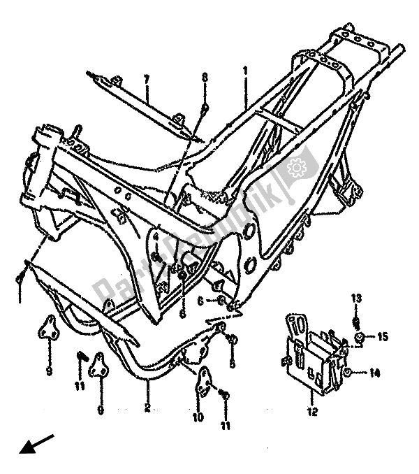 Wszystkie części do Rama Suzuki GSX 750F 1990