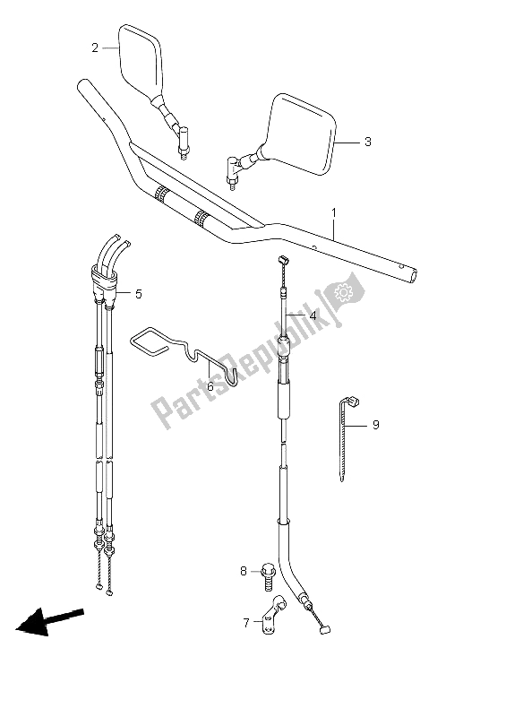 Todas las partes para Manillar (e24) de Suzuki DR Z 400E 2001