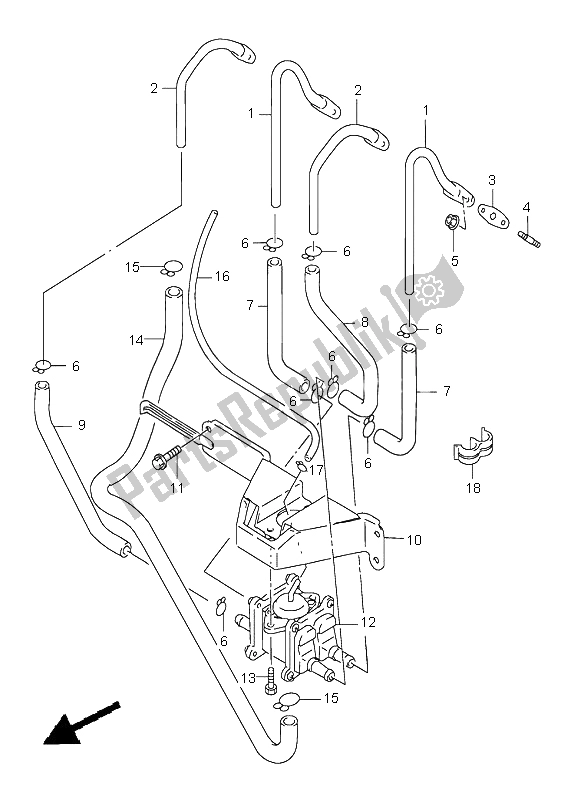 All parts for the 2nd Air (e39) of the Suzuki GSX R 600 1999