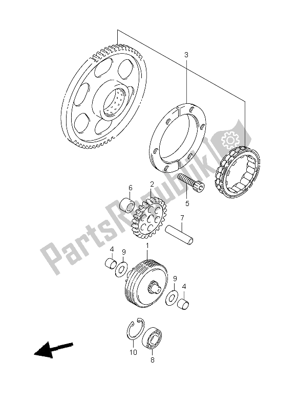 Todas as partes de Embreagem De Partida do Suzuki VZR 1800R M 1800 Intruder 2006