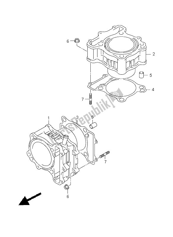 Todas las partes para Cilindro de Suzuki DL 650A V Strom 2008