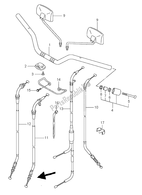 Todas las partes para Manillar (sv650) de Suzuki SV 650 NS 2000