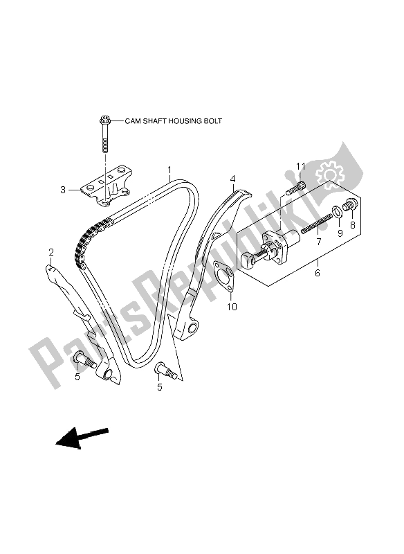 Toutes les pièces pour le Chaîne De Came du Suzuki GSX R 600 2006