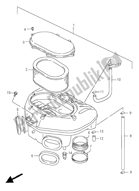 Todas las partes para Filtro De Aire de Suzuki GSX R 750 1997