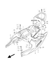 pokrywa tylna siedzenia (sv650-u)