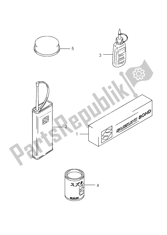 Wszystkie części do Opcjonalny Suzuki RMX 450Z 2015