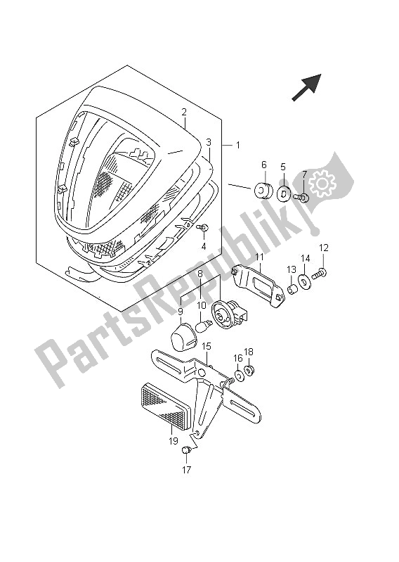 Todas las partes para Luz De Combinación Trasera (vlr1800 E2) de Suzuki C 1800R VLR 1800 Intruder 2011