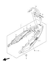 couvre-siège arrière (gsf1200-a)