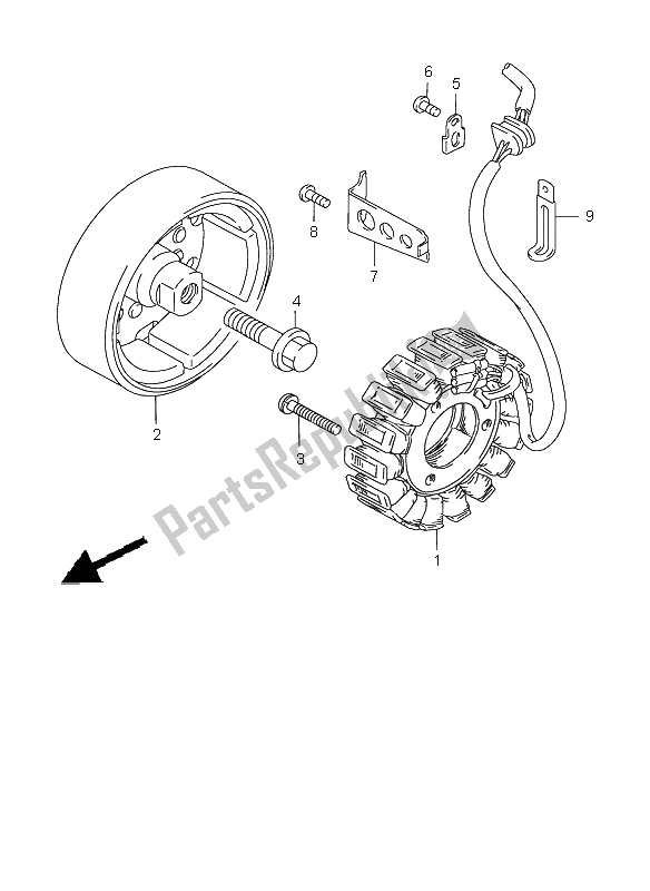 Wszystkie części do Generator Suzuki GS 500E 1997