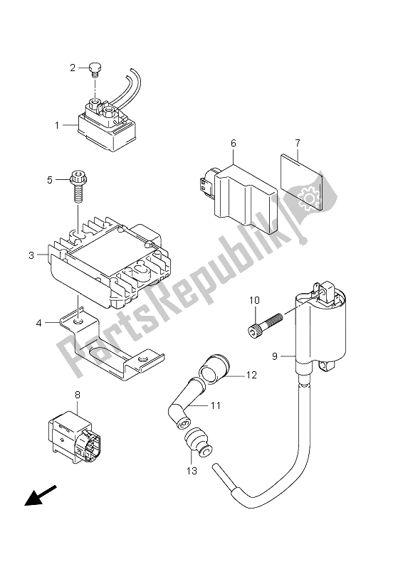 Todas las partes para Eléctrico de Suzuki UH 125 Burgman 2008