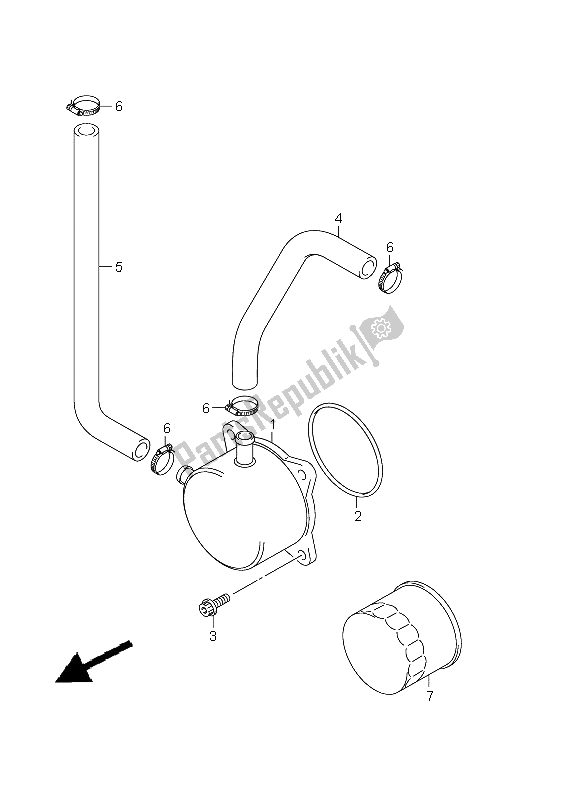 Todas las partes para Enfriador De Aceite de Suzuki GSX R 600 2011