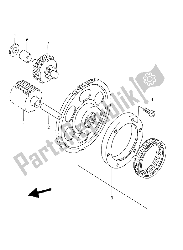 Todas las partes para Embrague De Arranque de Suzuki VL 1500 Intruder LC 1999