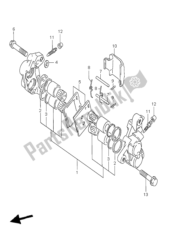 Tutte le parti per il Pinze Anteriori del Suzuki GSX 600F 1995