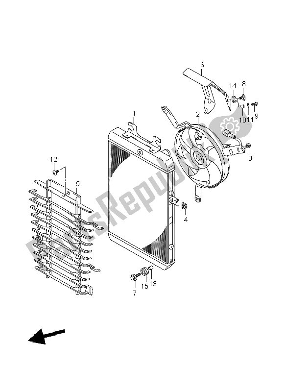 All parts for the Radiator of the Suzuki VZR 1800 Rnzr2 M Intruder 2008