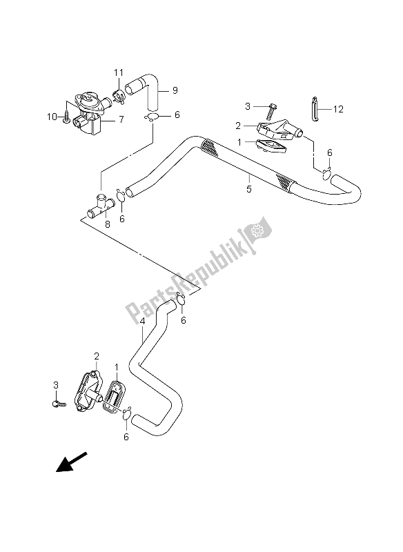 Tutte le parti per il 2a Aria del Suzuki DL 650 V Strom 2004