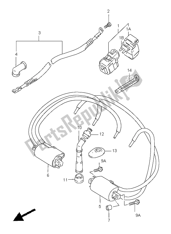 Tutte le parti per il Elettrico (gsf1200-s) del Suzuki GSF 1200 Nssa Bandit 1999