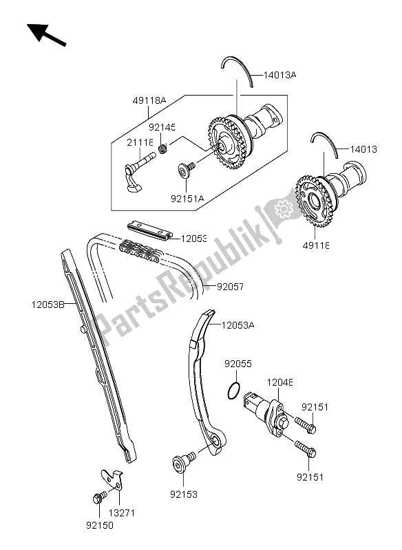 Wszystkie części do Wa? Ek Rozrz? Du I Napinacz Suzuki RM Z 250 2004