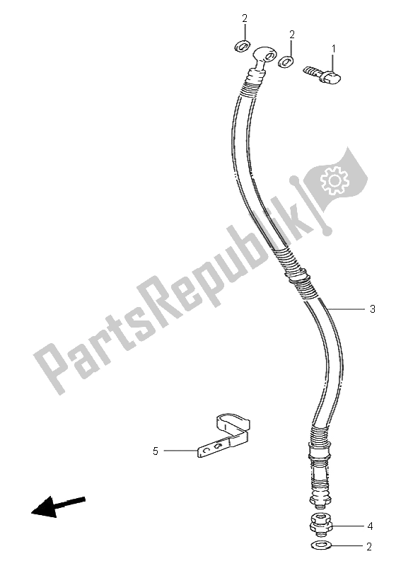 Toutes les pièces pour le Flexible De Frein Avant du Suzuki VS 800 Intruder 1996