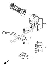 interruptor de la manija derecha (gsx550es-ef)