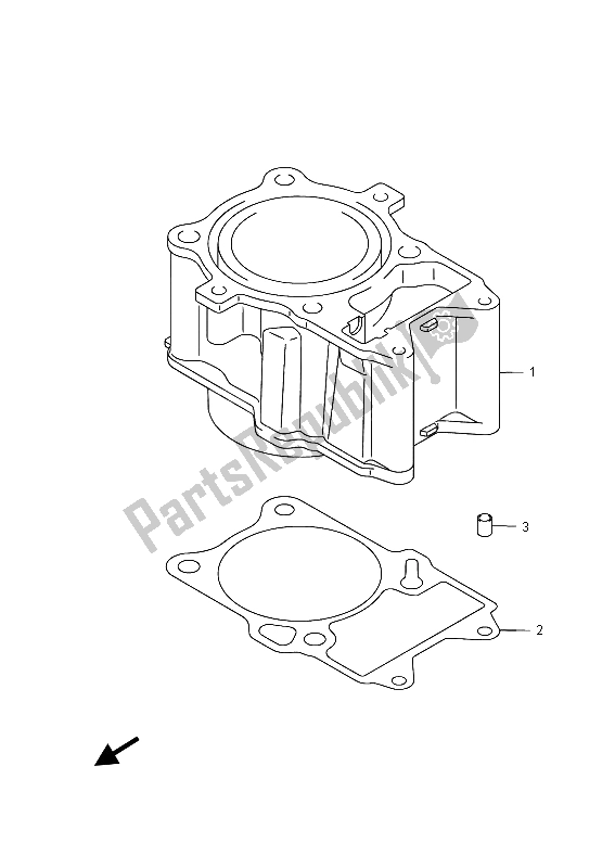 Todas las partes para Cilindro de Suzuki LT A 500 XZ Kingquad AXI 4X4 2015