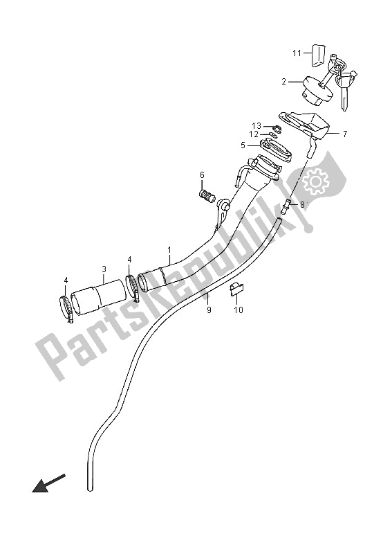 All parts for the Fuel Inlet of the Suzuki AN 650Z Burgman Executive 2016