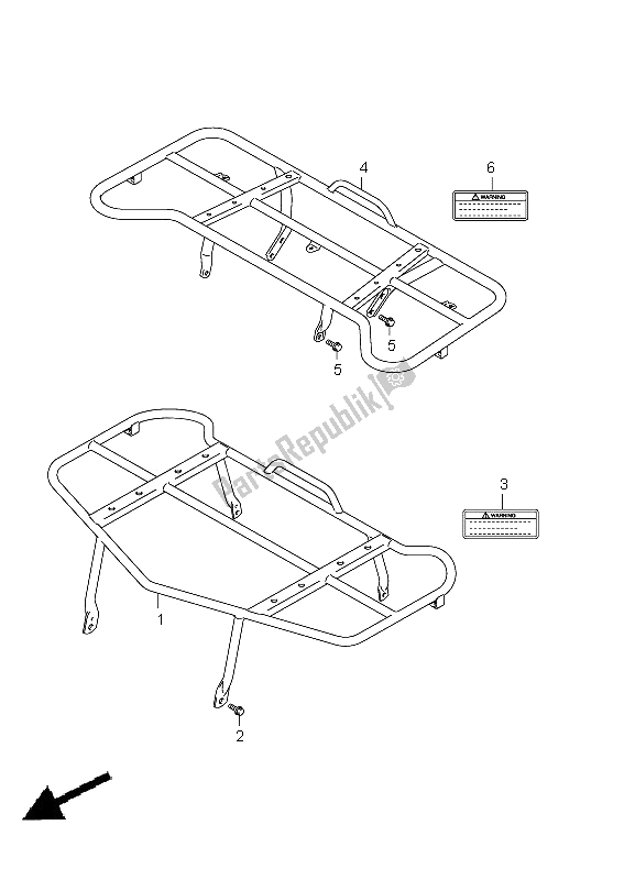 All parts for the Carrier (lt-a750xpz P33) of the Suzuki LT A 750 XPZ Kingquad AXI 4X4 2011