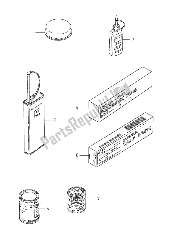 Tutte le parti per il Opzionale del Suzuki GSX 600F 1996