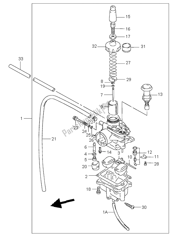 Wszystkie części do Ga? Nik Suzuki LT 80 Quadsport 2005