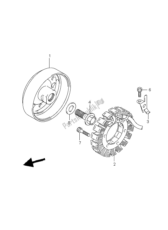 Todas las partes para Generador de Suzuki GSX 1400Z 2007