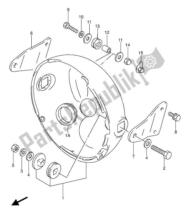 Toutes les pièces pour le Boîtier De Phare du Suzuki GS 500 EU 1991