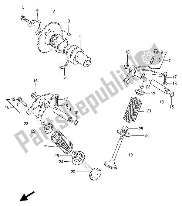 Toutes les pièces pour le Soupape du Suzuki GN 250 1993