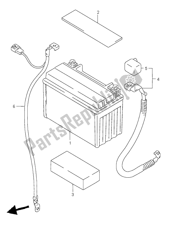 Tutte le parti per il Batteria del Suzuki GSX 600F 1999