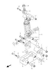 leva del cuscino posteriore (gsx-r600uf)