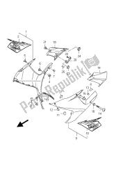 capota lateral (gsx-r750uf e21: yvb)