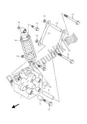 levier de coussin arrière (vl800ue e19)