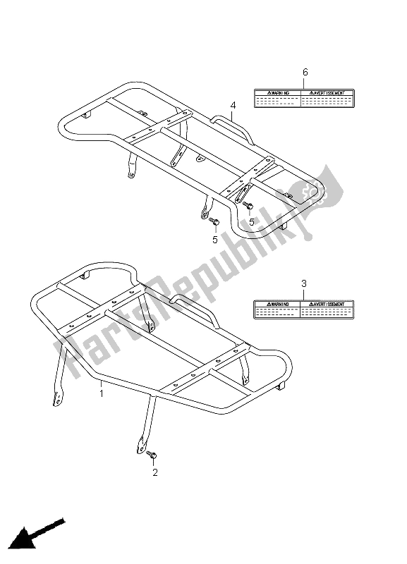 All parts for the Carrier (lt-a750xp P28) of the Suzuki LT A 750 XPZ Kingquad AXI 4X4 2011