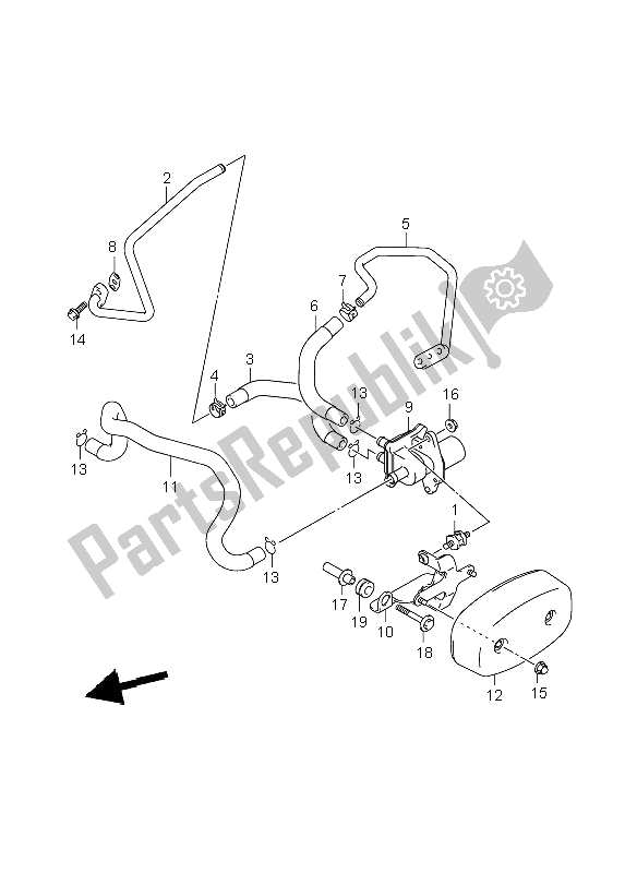 All parts for the Second Air of the Suzuki VL 800C Volusia 2008