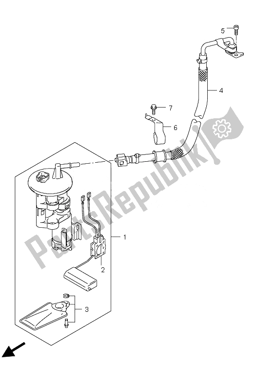 Todas las partes para Bomba De Combustible de Suzuki UH 200 Burgman 2007