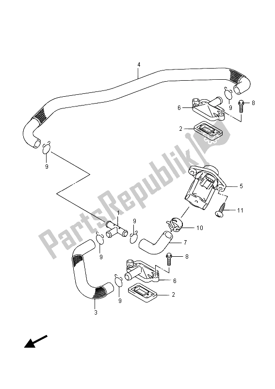 Tutte le parti per il 2a Aria del Suzuki VL 1500 BT Intruder 2015