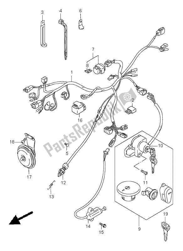 Todas las partes para Arnés De Cableado de Suzuki LS 650 Savage 2000