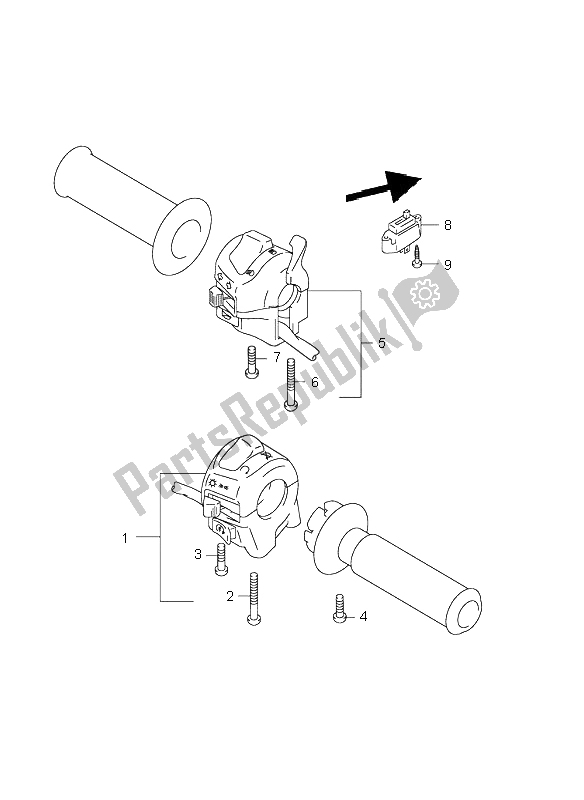 Todas las partes para Interruptor De Mango (sv650-u) de Suzuki SV 650 NS 2000