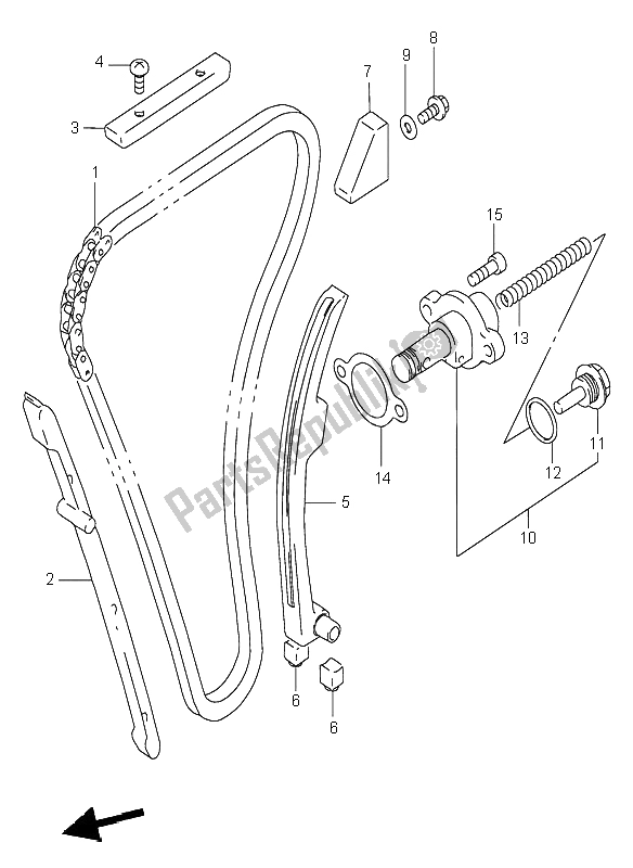 Toutes les pièces pour le Chaîne De Came du Suzuki RF 900R 1997